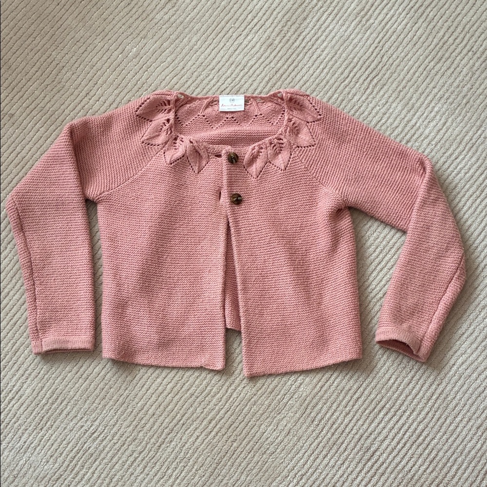 Hanna Anderson Pink Girls’ Sweater (Size 8)